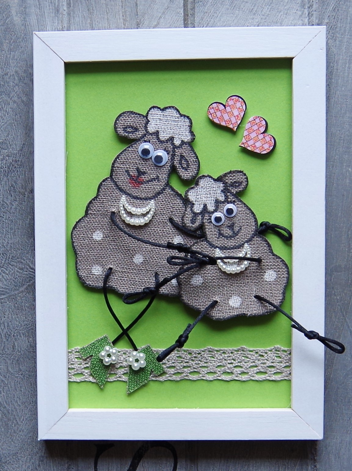 A framed card for Mother's Day. You can frame all of the cards if you like.