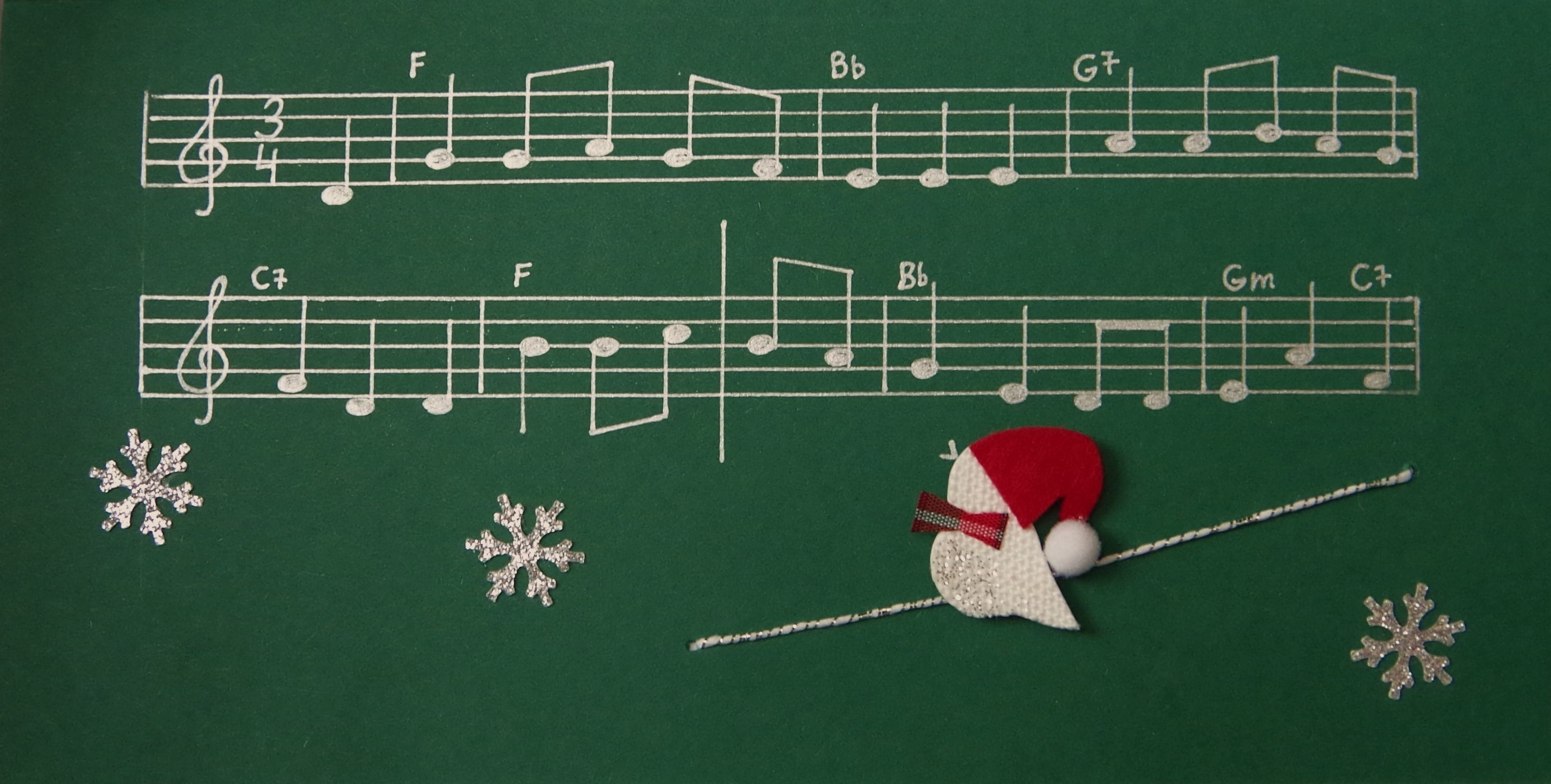 I wish you a Merry Christmas and a Happy New Year! For those who can read music:).